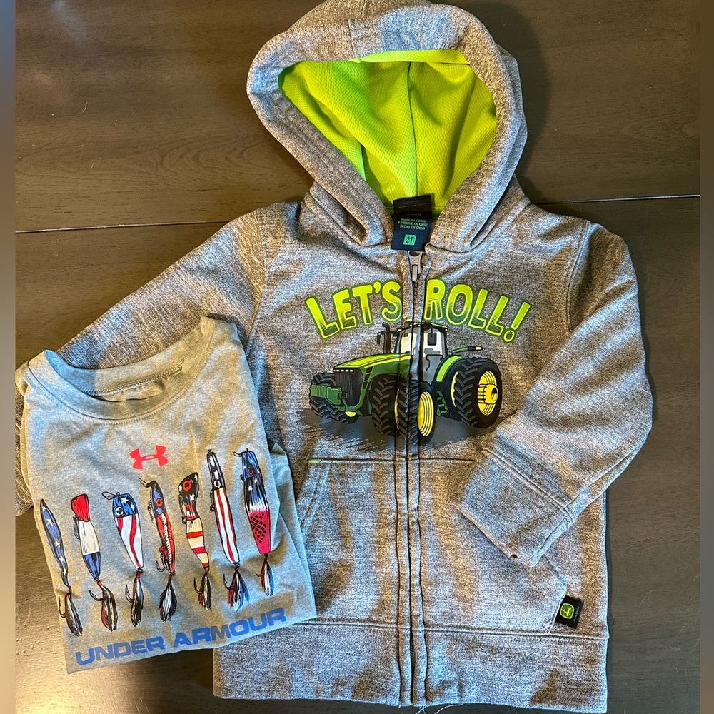 Boy 2t Bundle / Lot - John Deere & Under Armour